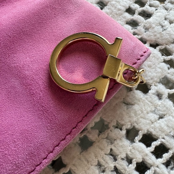 Salvatore Ferragamo “Masa” Suede Clutch - Picture 7 of 16